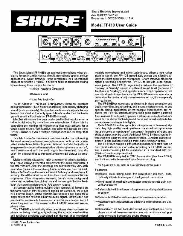 Shure Microphone FP410-page_pdf